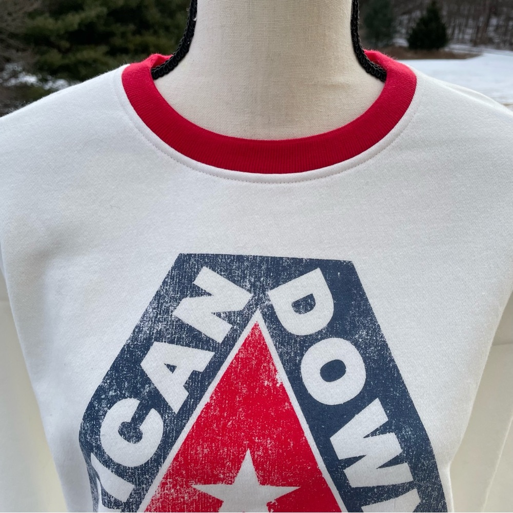 Revolve Laundry Room sweatshirt top crew Coca Cola Coke American ski team small - Picture 3 of 12